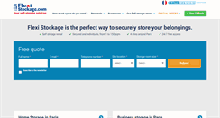 Desktop Screenshot of flexistockage.com